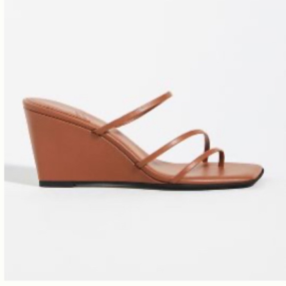 Jeffrey Campbell Palate Strappy Wedge - Size 9 / EU 40 - Tan